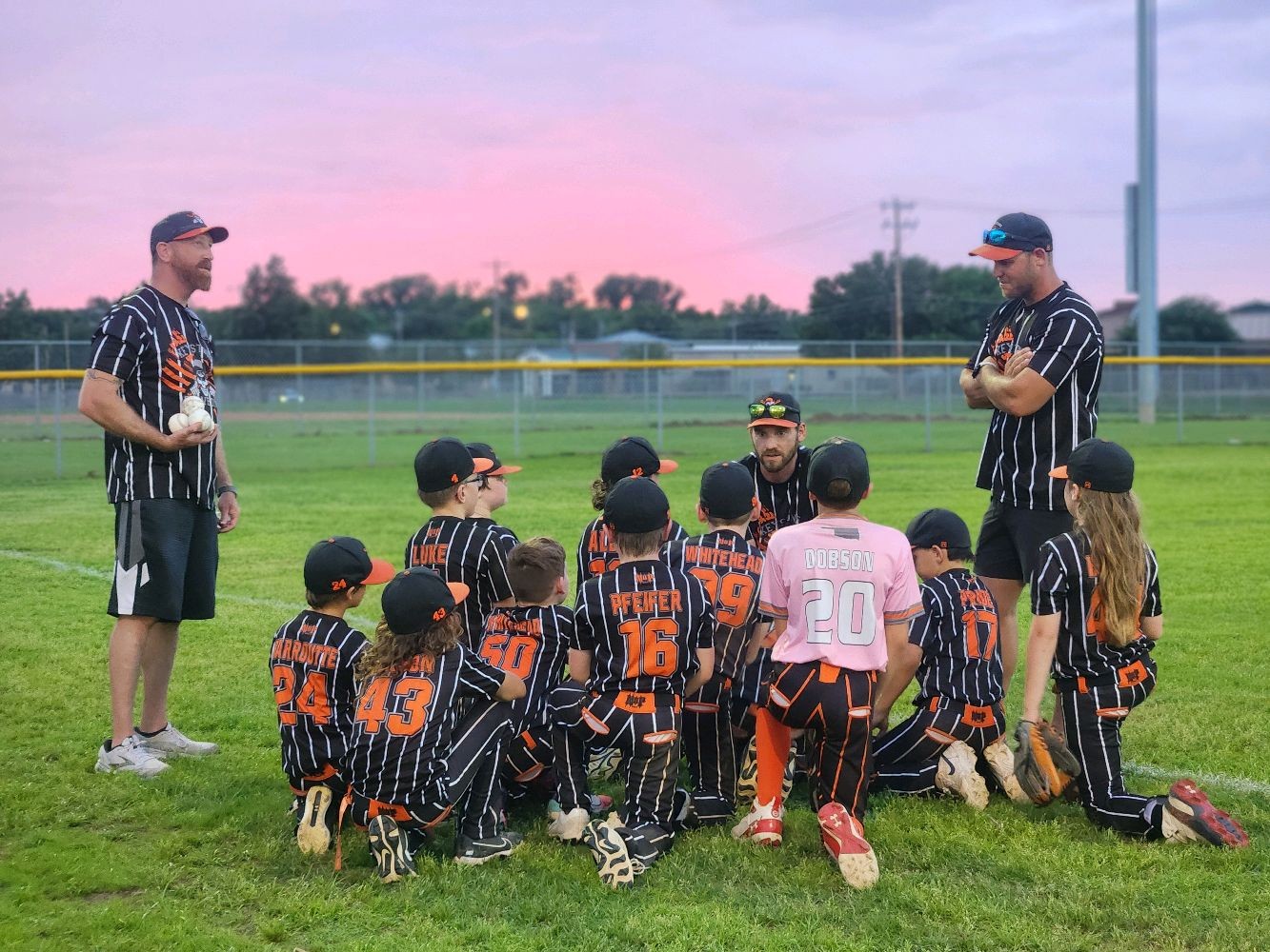 Coach Hopper coaching young athletes